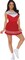 The Costume Center Red and White Cheerleader Women Adult Halloween Costume - Large